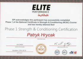 I Stopień Szkolenia National Certificate in Strength & Conditioning