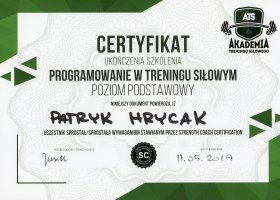 Programowanie w treningu siłowym- poziom początkujący